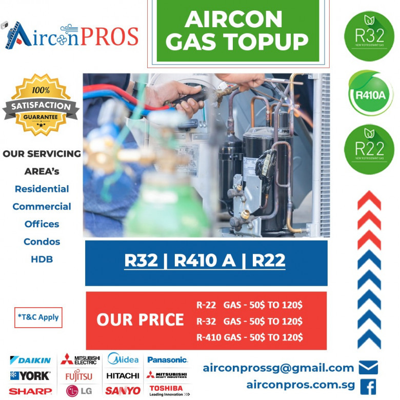 Aircon gas top-up