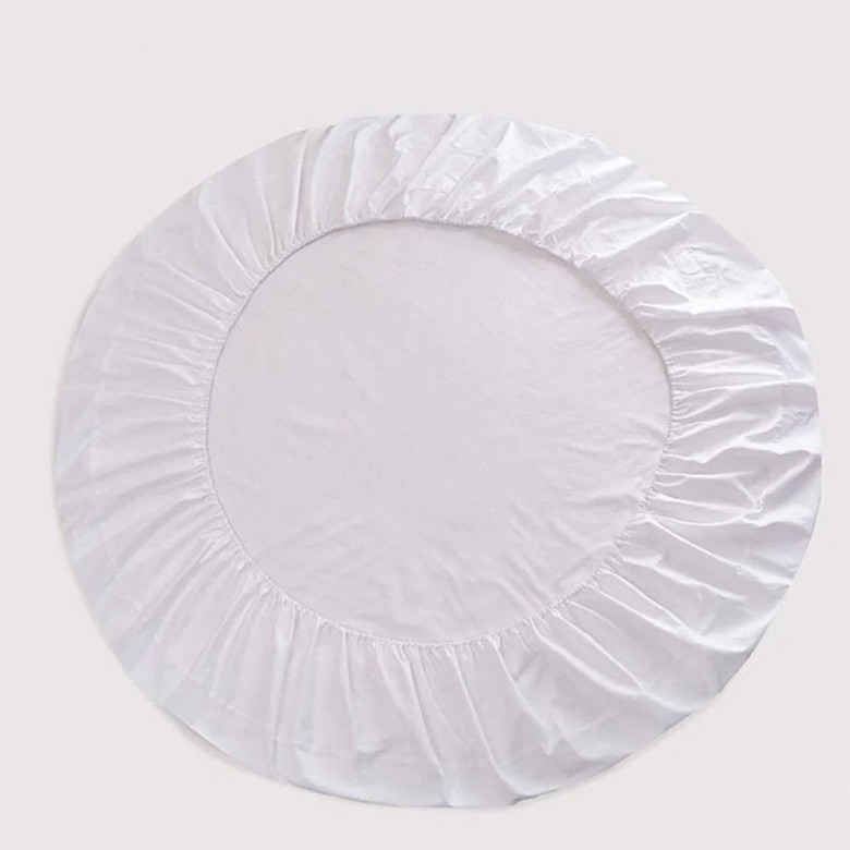 White Round Sheet Set 84 Inch Diameter
