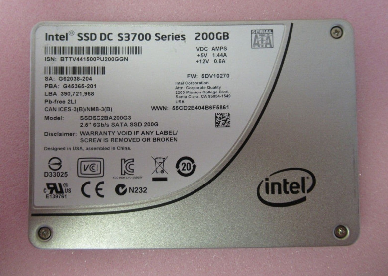 Intel SSDSC2BA200G3 internal Solid State Drive 2.5