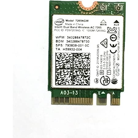 Intel 7260.HMWWB.R Networking Card WLAN Bluetooth