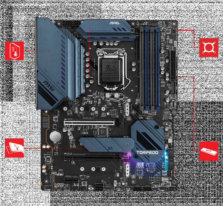B560 TORPEDO Motherboard Intel B560