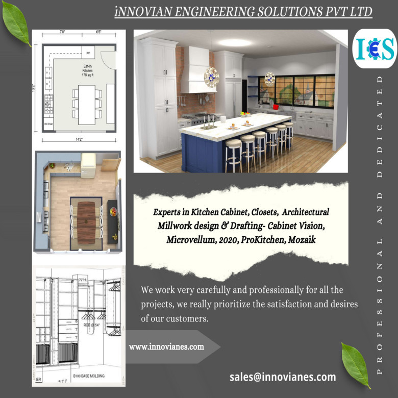 kitchen cabinet design and drawings services