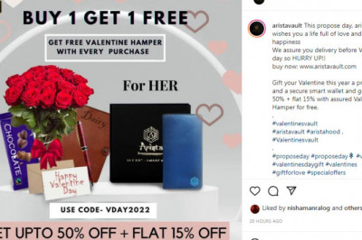 Buy One Get One Free Get Free Valentine Hamper with Every Purchase
